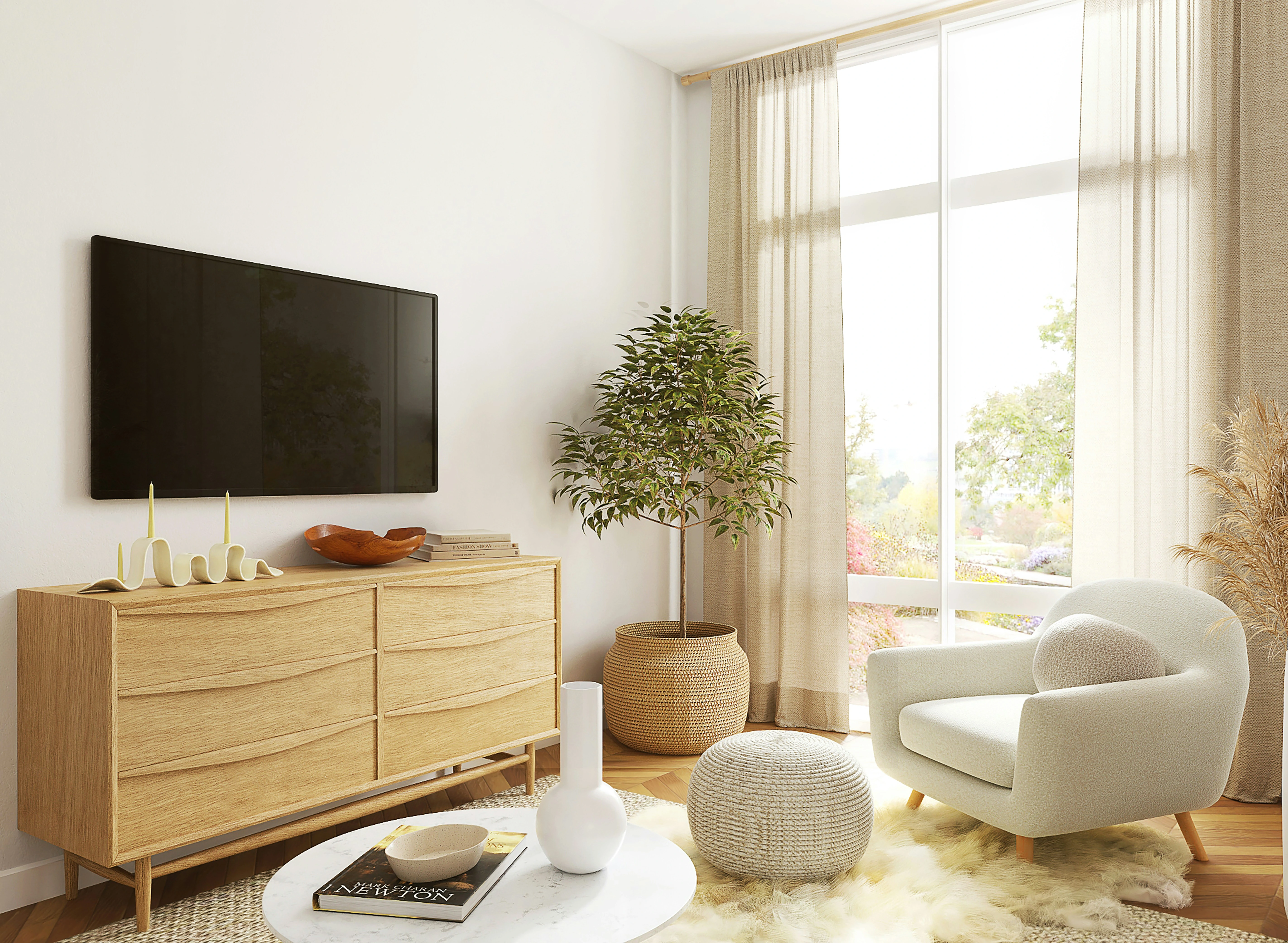 Restored estate living space